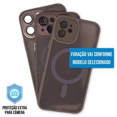 Capa iPhone 16 Pro - Clear Case Fosca Magsafe Golden Brown