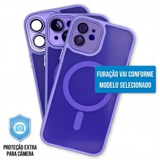 Capa iPhone 16 Pro - Clear Case Fosca Magsafe Light Purple