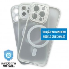 Capa iPhone 14 Pro Max - Clear Case Fosca Magsafe Pearly White