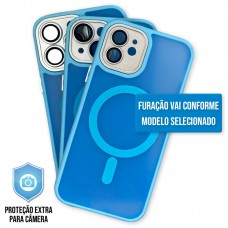 Capa iPhone 16 Pro - Clear Case Fosca Magsafe Sierra Blue