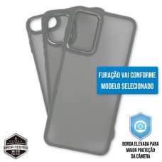 Capa Motorola Moto G13 e G23 - Clear Case Fosca Titanium Gray