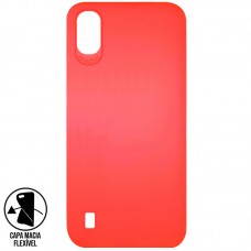 Capa para Samsung Galaxy A01 - Emborrachada Top Frosted Goiaba