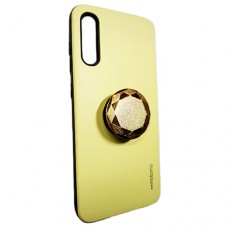 Capa para Samsung Galaxy A70 - Motomo Lisa com Popsocket Amarela