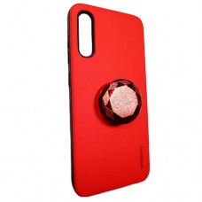 Capa para Samsung Galaxy A70 - Motomo Lisa com Popsocket Vermelha