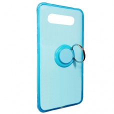 Capa para Samsung Galaxy S10 Plus - Gel Antishock com Suporte de Dedo Azul