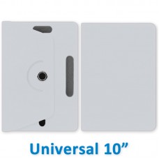 Capa Universal Giratória Tablet 10" Polegadas - Prata