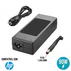Fonte Carregador para Notebook HP 90W 19V/4.74A 7,4x5,0mm H-8