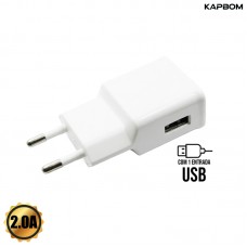 Carregador 1 USB KA-5003 Kapbom - Branco