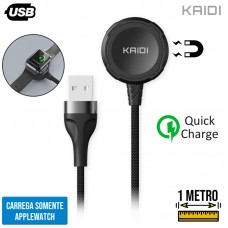 Carregador por Indução sem Fio para Smartwatch KD-9091 Kaidi - Preto