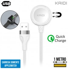 Carregador por Indução sem Fio para Smartwatch KD-9091 Kaidi - Branco