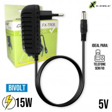 Fonte para Telefone sem Fio Panasonic 5v Bivolt FX-TR08 X-Cell