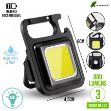 Mini Lanterna Tática LED Recarregável XC-LT-14 X-Cell