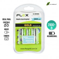 Pilha Recarregável 4un AA FX-AA28LB4 X-Cell