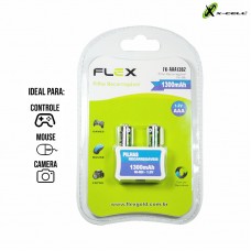 Pilha Recarregável 2un AAA FX-AAA13B2 X-Cell