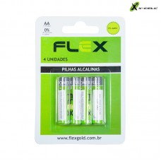 Cartela 4un Pilha Alcalina AA LR6 FX-AAK4 X-Cell