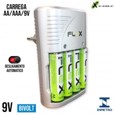 Carregador de Pilhas/Baterias com 4 Pilhas AA FX-C16-4P X-Cell