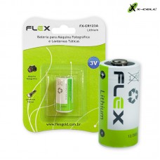 Bateria 3V Lítio FX-CR123A X-Cell