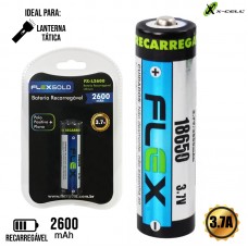 Bateria Recarregável Lítio FX-L2600 18650 X-Cell