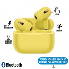 Fone Bluetooth Tom Pastel Inpods 13 - Amarelo