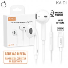 Fone Lightning KD-7010 Kaidi - Branco