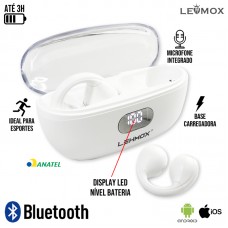 Fone Bluetooth Condução Óssea LE-367 Lehmox - Branco