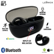 Fone Bluetooth Condução Óssea LE-367 Lehmox - Preto