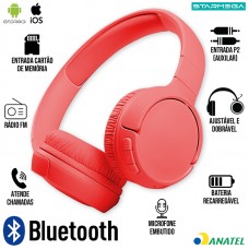 Headphone Bluetooth ST-125 Starmega - Vermelha