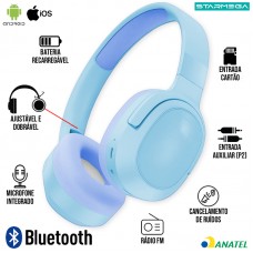 Headphone Bluetooth ST-130 Starmega - Azul