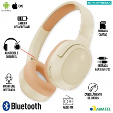 Headphone Bluetooth ST-130 Starmega - Bege