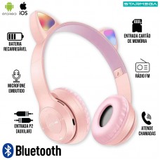 Fone Bluetooth ST-71 Starmega - Rosa