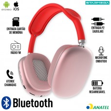 Headphone Bluetooth ST-P9 Starmega - Vermelho