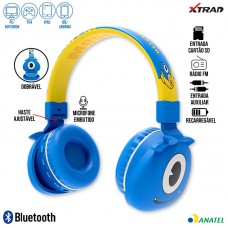 Headphone Bluetooth Infantil Xtrad LC-868 - Monster