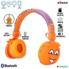 Headphone Bluetooth Infantil Xtrad LC-868 - Orange