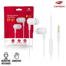 Fone P3 EP-07WH C3 Tech - Branco