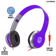 Fone P3 KA-869 Kapbom - Roxo