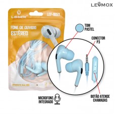 Fone  P3 LEF-1057 Lehmox - Azul