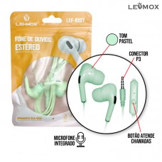 Fone  P3 LEF-1057 Lehmox - Verde