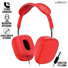 Fone P3 LEF-1079 Lehmox - Vermelho