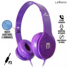 Fone P3 LEF-1207 Lehmox - Roxo