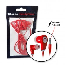 Fone P2 MS-5V1 - Vermelho