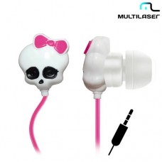 Fone P2 Monster High Skull PH106 Multilaser