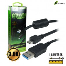 Cabo V8 1,8m para PS4 com Filtro XC-CAB4 X-Cell