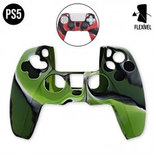 Capa de Silicone para controle PS5 Camuflada Verde