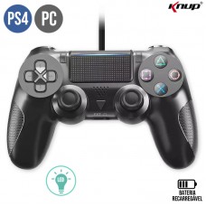 Controle com Fio PS4 e PC KP-GM036 Knup - Preto