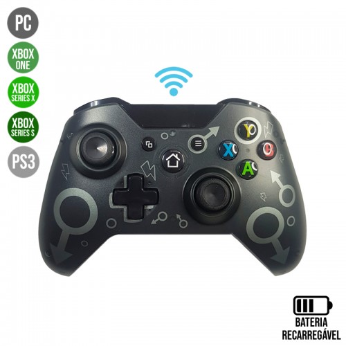Controle Xbox 360 Pc Notebook Celular Com Fio Joystick - Single