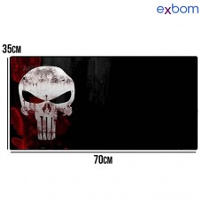 Mouse Pad Gamer 70x35cm MP-7035C21 Exbom - Bandeira do Crânio