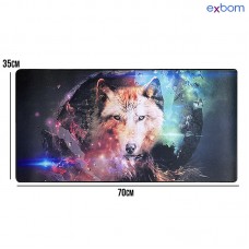 Mouse Pad Gamer 70x35cm MP-7035C02 Exbom - Lobo 