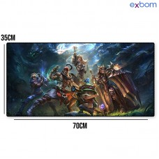 Mouse Pad Gamer 70x35cm MP-7035C10 Exbom - Liga dos Lendários