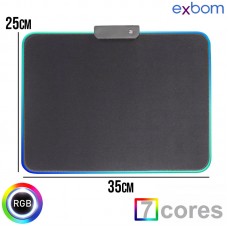 Mouse Pad Gamer RGB 25x35cm MP-LED2535 Exbom