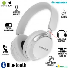 Headphone Bluetooth Sound Wave K80 Kimaster - Cinza